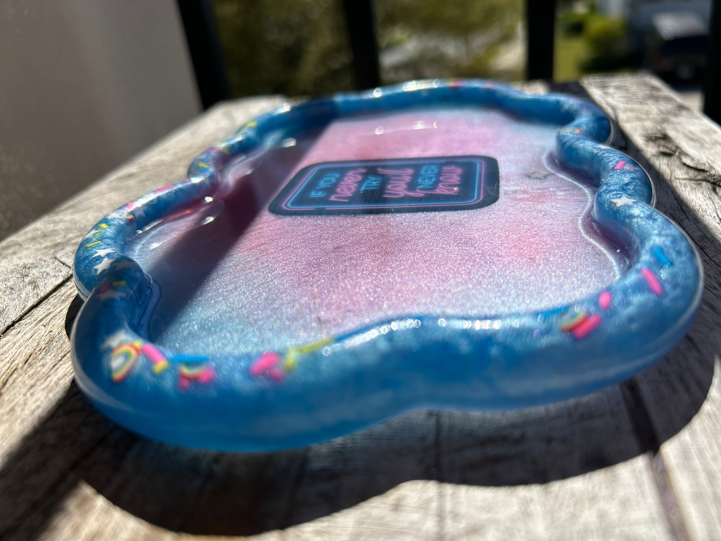 Sprinkles in a Pink Cloud Rolling Tray