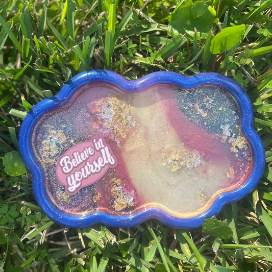 Believe in Yourself Cloud Rolling Tray